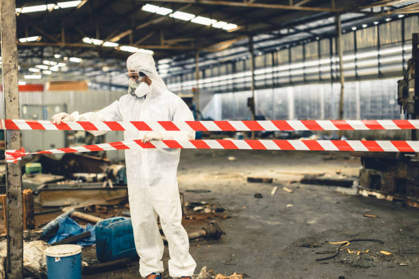 Professional Trauma Scene Cleanup technician working in Midland, MI